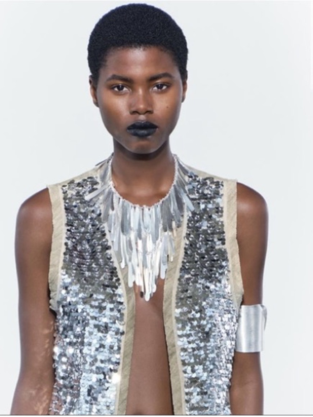 Zara Silver Multi-Plate Necklace